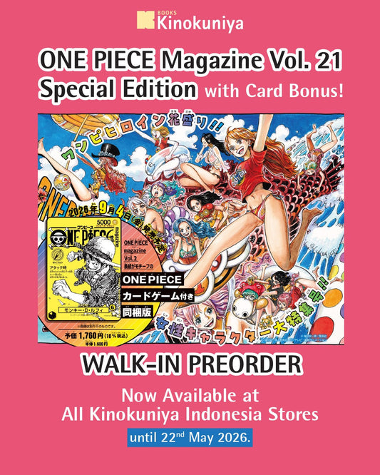 ONE PIECE Magazine Vol. 21 Special Edition with Card Bonus Walk-in Pre-order 🏴‍☠️👒