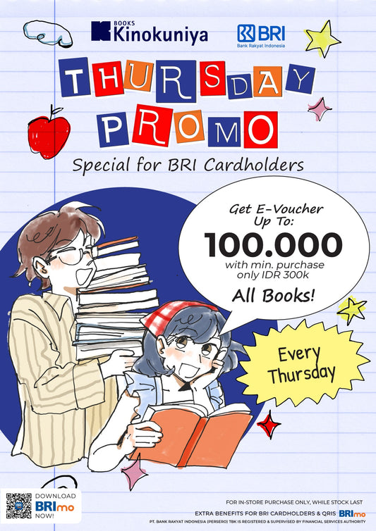 Kinokuniya Thursday Promo special for BRI cardholders !